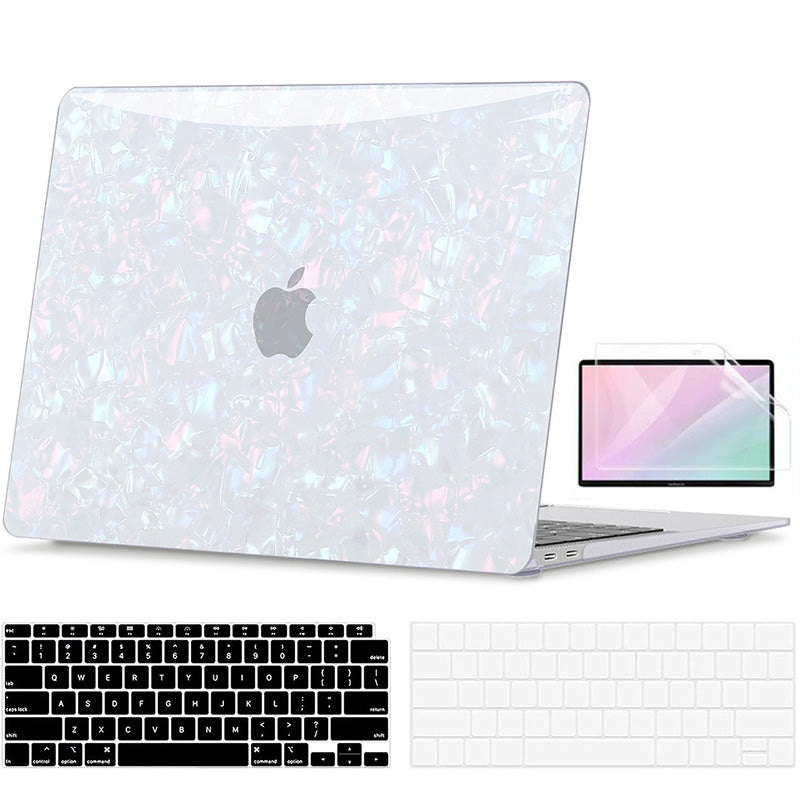 SAMPLE SALE Luxury White Pearl with Satin gold, MacBook hotsell Pro 13, Air 13 A2337, A2338 Case