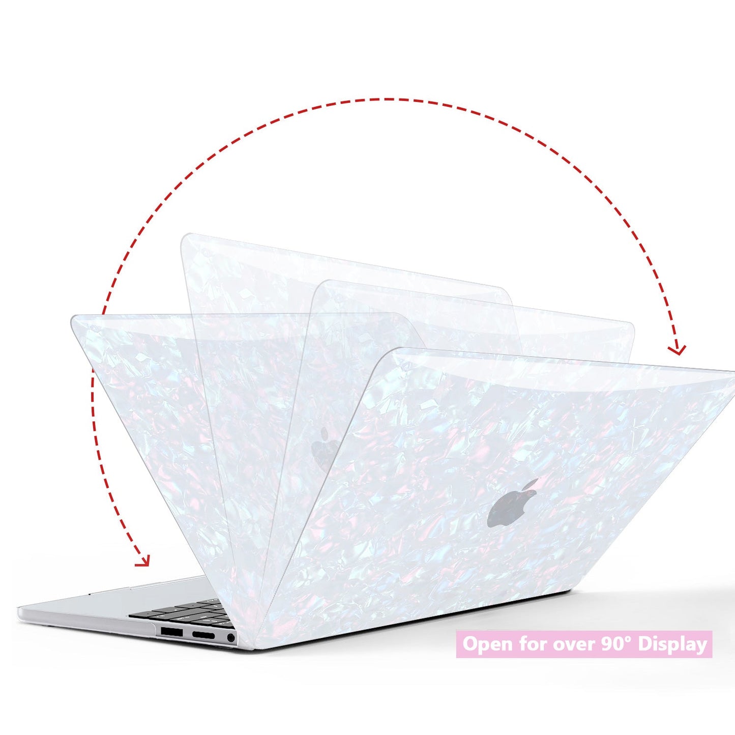 Glitter Pearl Shell Macbook Case