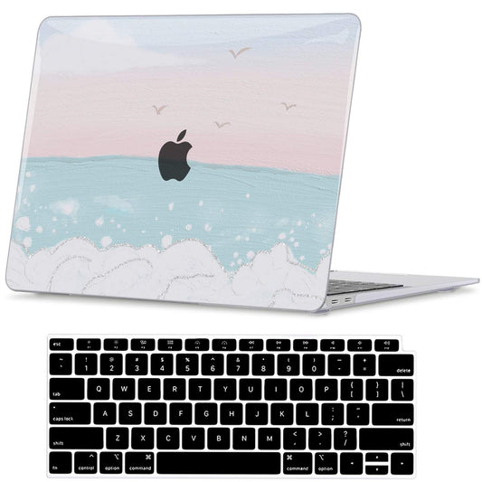 Painting MacBook Case with Waves Pattern