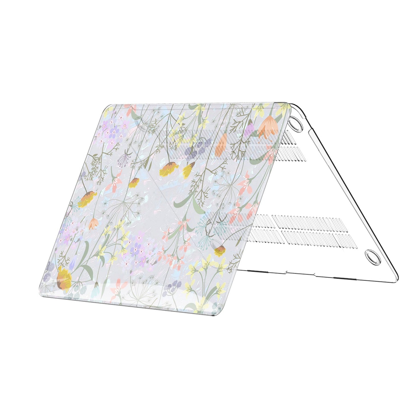 Flower Glitter Pearl Shell Macbook Case