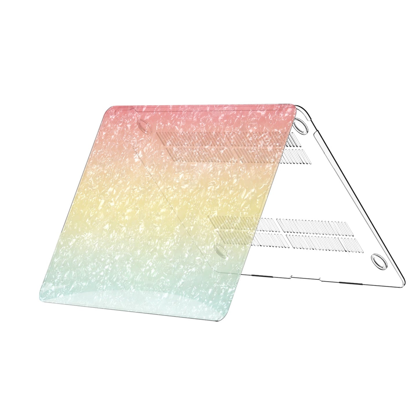 Gradient Glitter Pearl Shell Macbook Case