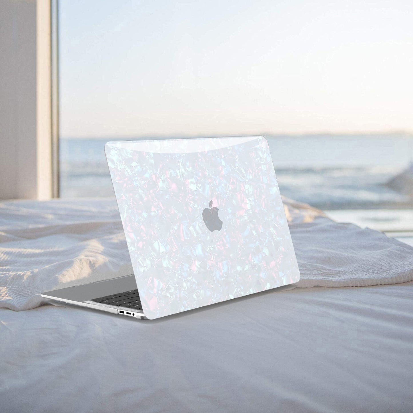 Glitter Pearl Shell Macbook Case