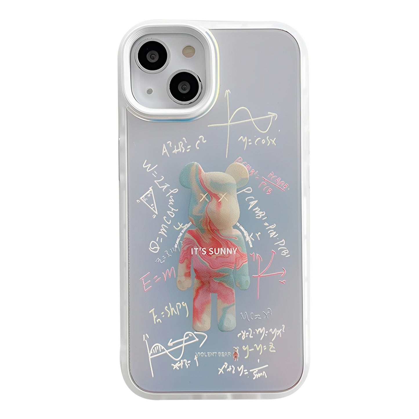 KAWS Abstract Math Violent Bear iPhone Case