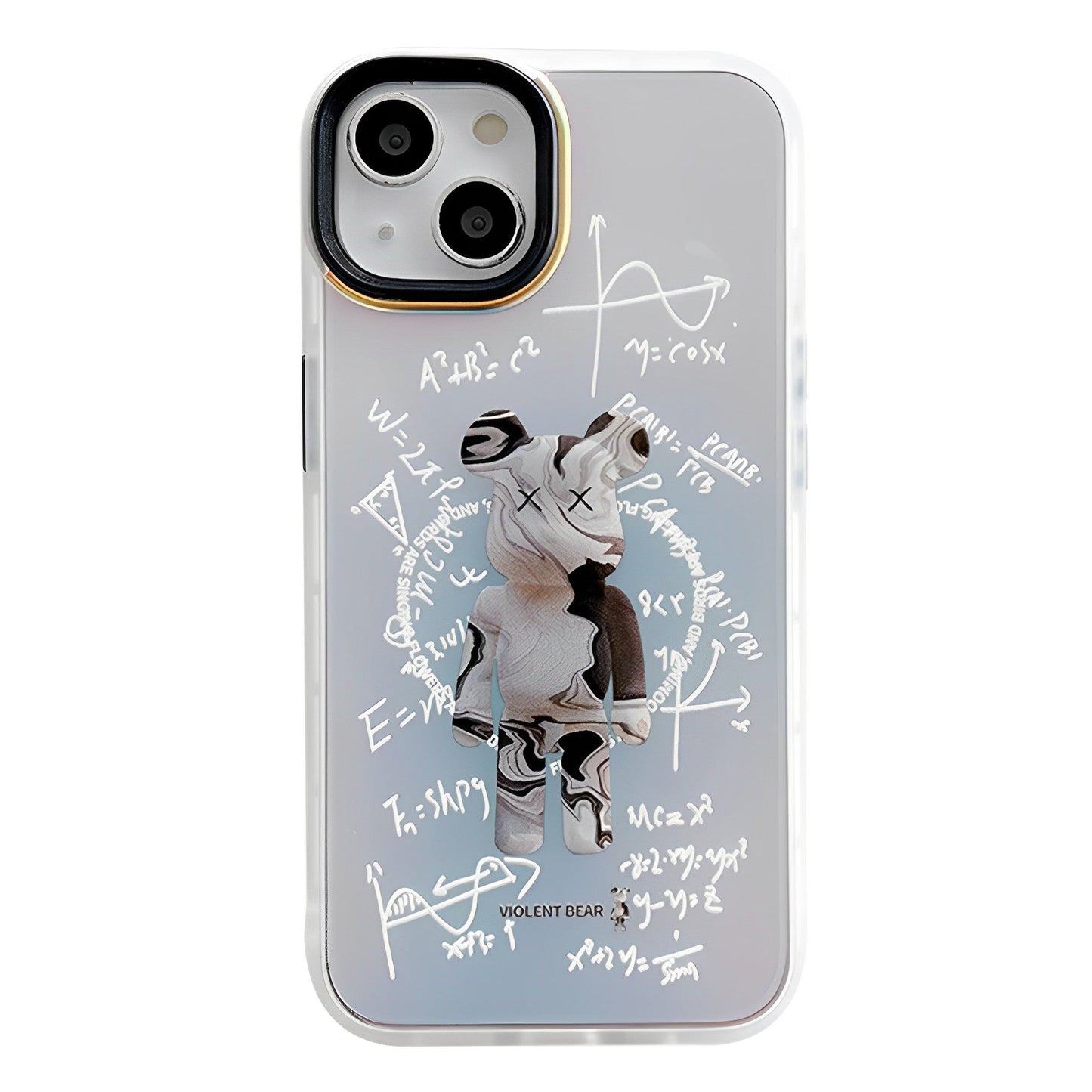 KAWS Abstract Math Violent Bear iPhone Case